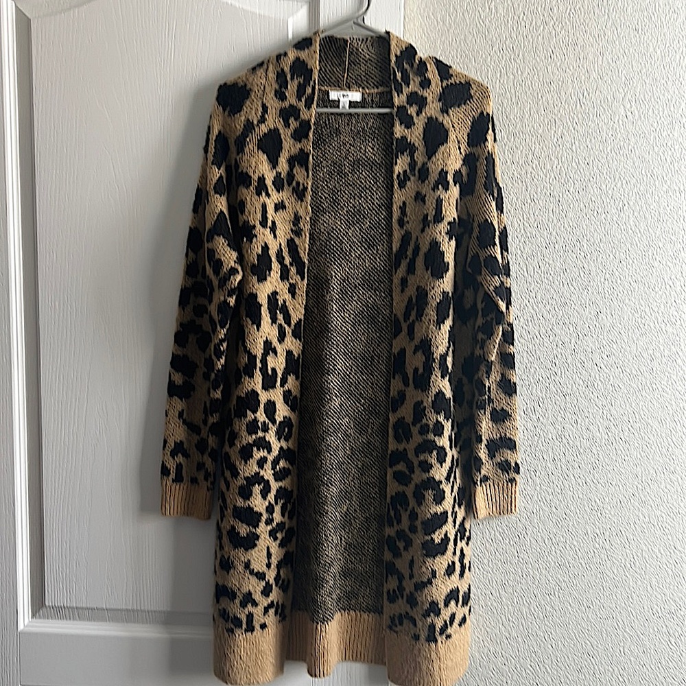 Leopard print cardigan